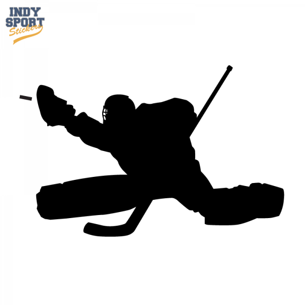 Hockey Goalie in Silhouette - Indy Sport Stickers