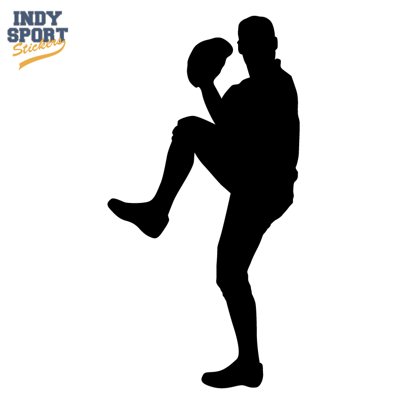 Silhouette of a Baseball Pitcher
