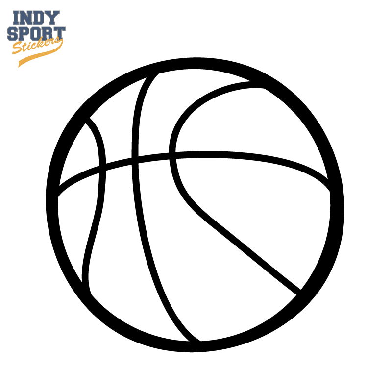 Download Basketball Silhouette - Car Stickers and Decals