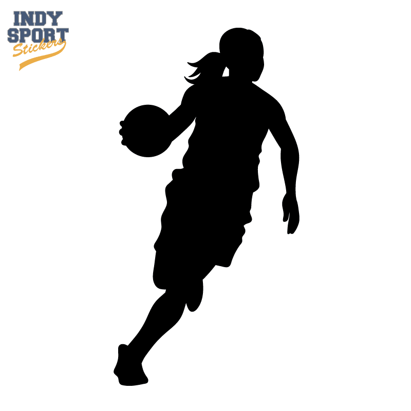 basketball silhouette player girl decal car stickers and decals basketball silhouette player girl decal