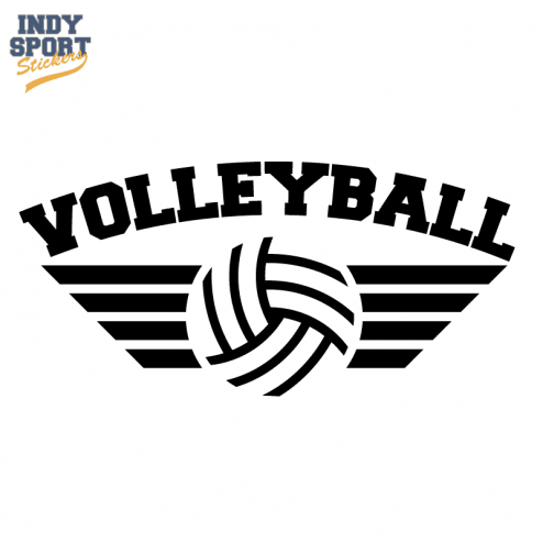 Volleyball With Wings - Indy Sport Stickers