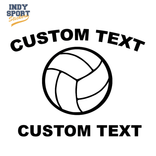 Silhouette Volleyball Decal for cars, windows, laptops and more