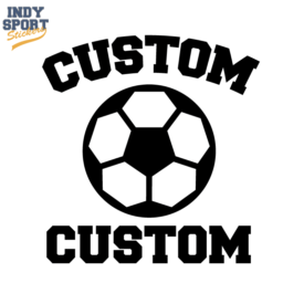 Soccer Ball Silhouette with Defense Text